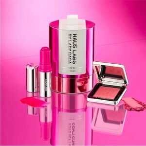 HAUS LABS BY LADY GAGA Color Fuse Glassy Blush Balm Stick + Powder Blush Set